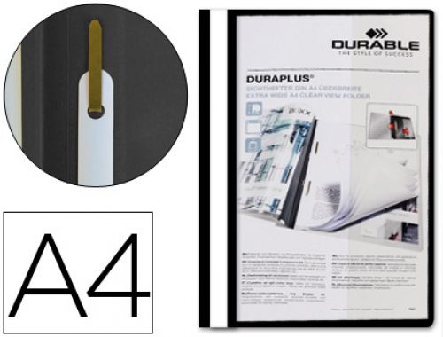 Bolsa dossier duraplus din a4 com fastener preto 2579-01 , Durable , 39874 , 4005546267906